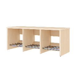 Banc de vestiaire 3 cases 90 cm - Maya - Papouille