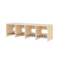 Banc de vestiaire 3 cases 90 cm - Maya - Papouille