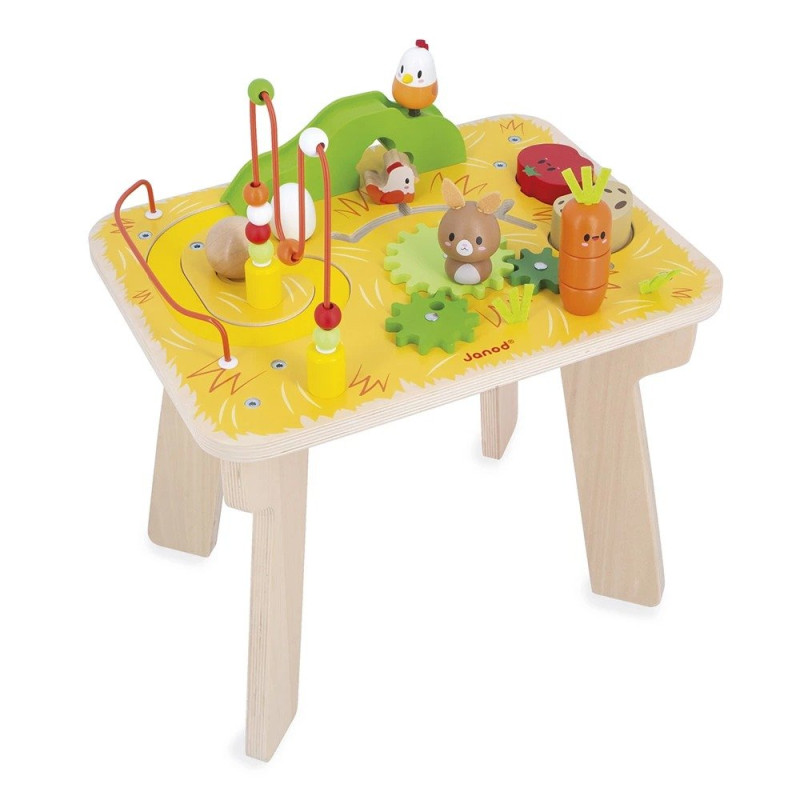 Table d'Activités Ferme en bois - Papouille