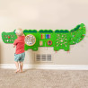 Panneau d'activités murale le grand crocodile - Papouille