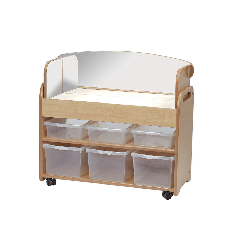 Chariot lumineux avec miroir - 6 rangements - Papouille
