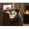 Chariot lumineux avec miroir - 6 rangements - Papouille