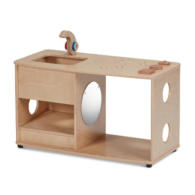 Cuisine d'activités avec robinet en bois - Papouille