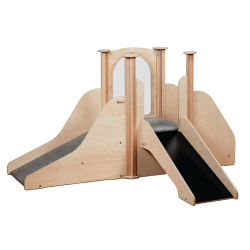Structure de jeux - 2 toboggans  - Papouille