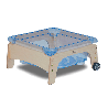 Table d'activités à roulettes - sable et eau  - Papouille
