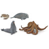 4 Figurines les Animaux Marins 10 mois et plus - Papouille