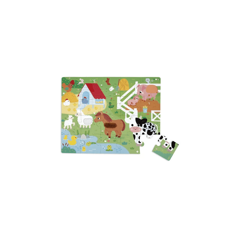 Puzzle tactile 20 pièces - La Forêt - Papouille