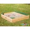Bac à sable en bois avec rangement - Papouille