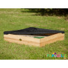Bac à sable en bois avec rangement - Papouille