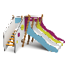 Structure de jeux 3 toboggans - Tobo'Gliss fixations courtes - Papouille