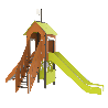 Structure de jeux Grimpinat - Fixations courtes - Papouille