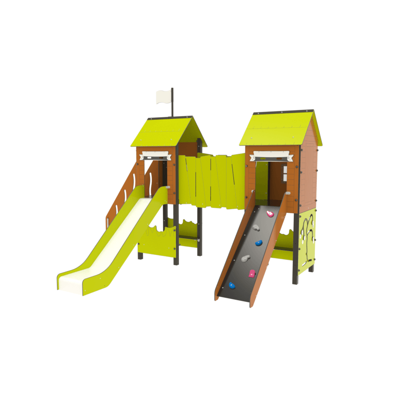 Structure de jeux Actinat - Fixations courtes - Papouille