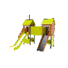 Structure de jeux Actinat - Fixations courtes - Papouille