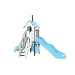 Structure de jeux Mer Tonnerre - Fixations courtes - Papouille