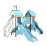 Structure de jeux Mer Thalassa - Fixations courtes - Papouille