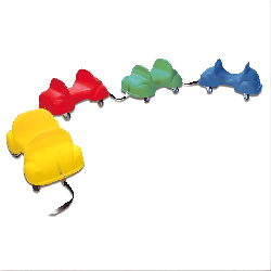 4 rollercars + kit d'accrochage - Papouille
