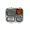 Plateau inox 4 compartiments enfant - Papouille