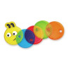 Chenille multicolore transparente   - Papouille