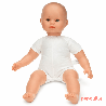 Grand poupon bébé 50 cm Caucasien  - Papouille