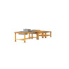 Set de 3 tables d'eau en plein air  - Papouille