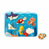 Puzzle à Tenons en Bois Animaux marins - Papouille