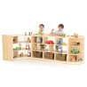 Meuble quart de cercle,  8 compartiments  - Papouille