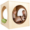 Espace de jeux- Cube Miroir avec 2 miroirs  - Papouille